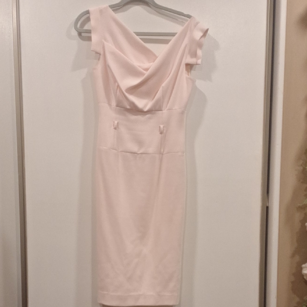 Black Halo One Shoulder Blush Dress